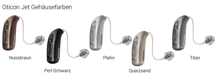 Oticon Zircon 2 Gehäusefarben Hörgeräteabbildungen