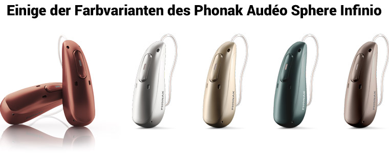 Phonak Audéo Sphere Infinio Gehäusefarben